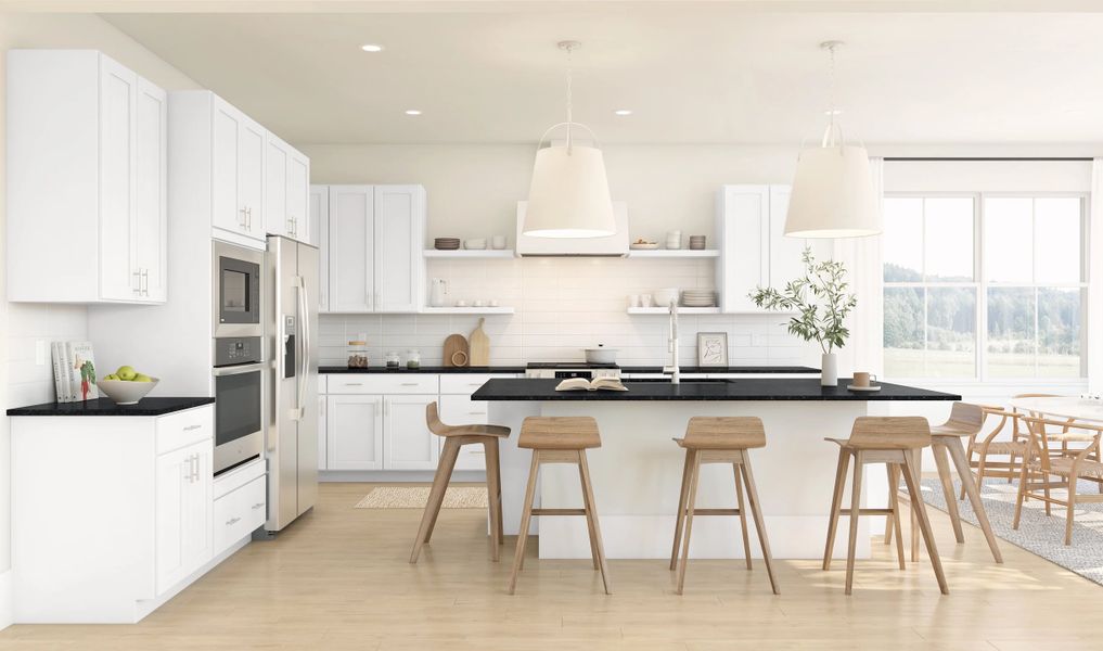 Furnished interior in a model home at Aspire at Canter Creek in Davenport (Image 3).