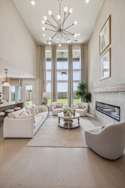 Furnished interior in a model home at The Trails - 50' in New Caney (Image 8). Furnished interior in a model home at The Trails - 50' in New Caney (Image 8).