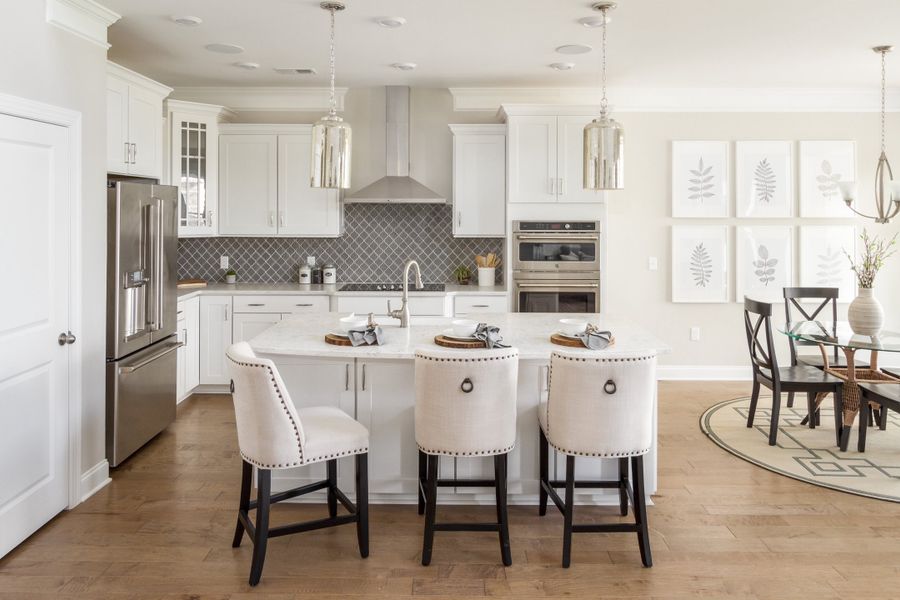 Furnished interior in a model home at Cottages at Piper Village in Trinity (Image 14).