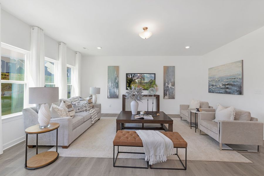 Furnished interior in a model home at Parc Northwest in Elon (Image 16). Furnished interior in a model home at Parc Northwest in Elon (Image 16).