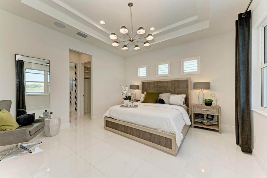 Furnished interior in a model home at The Willows in Parrish (Image 94).