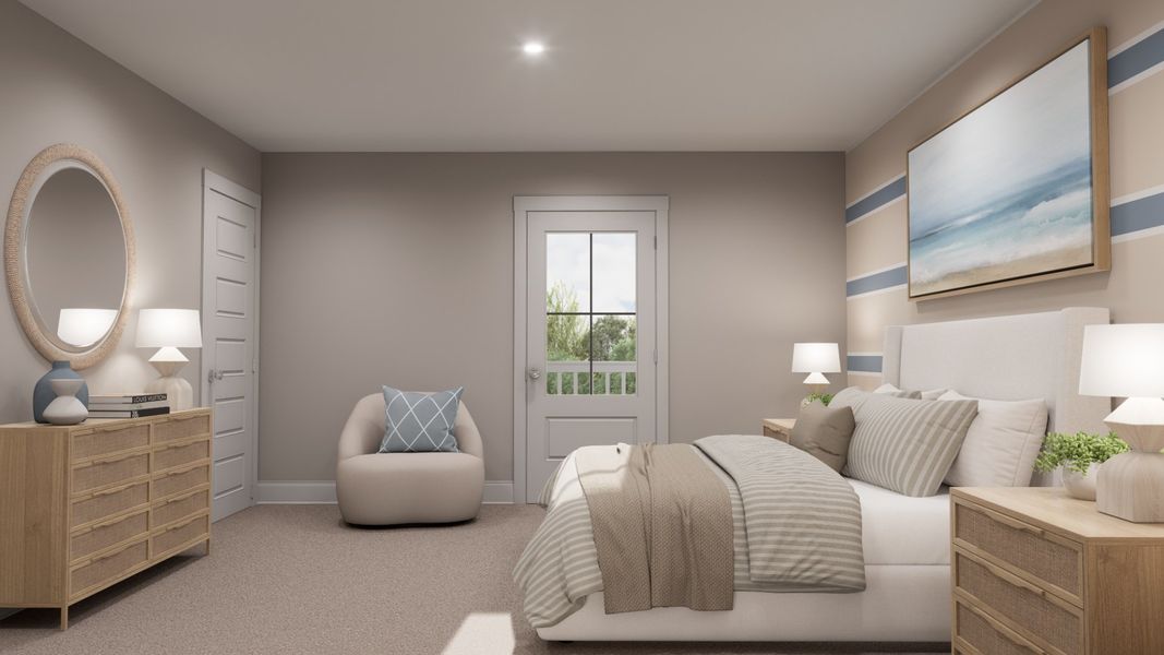 Furnished interior in a model home at Rivers Reach in Yemassee (Image 17). Furnished interior in a model home at Rivers Reach in Yemassee (Image 17).