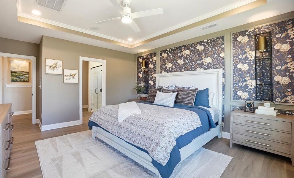 Furnished interior in a model home at Hillcrest Grove in Wendell (Image 20).
