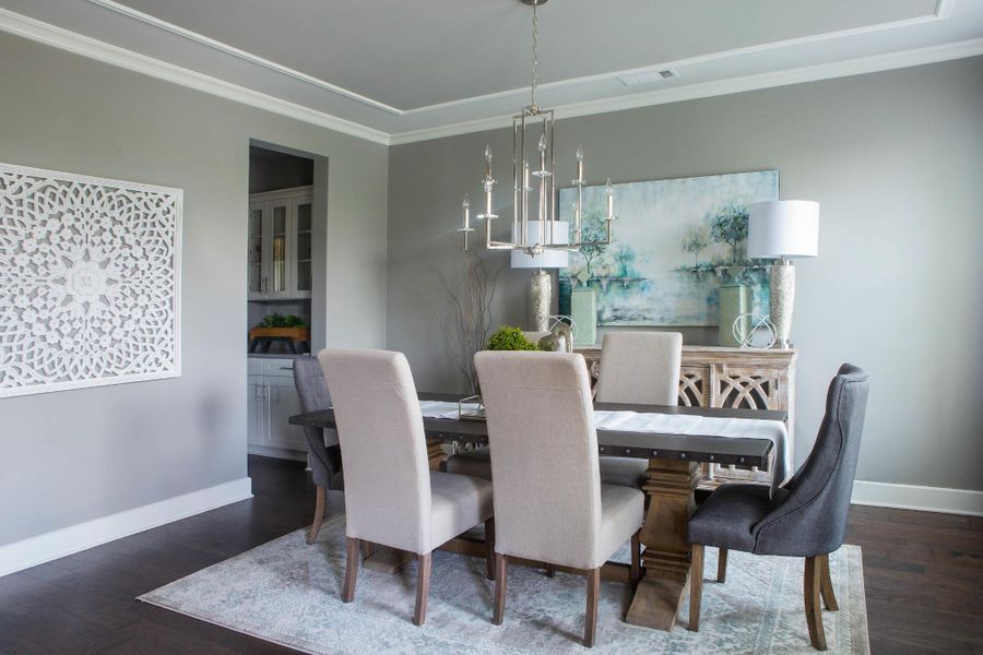 Furnished interior in a model home at White Oak in Arlington (Image 35).