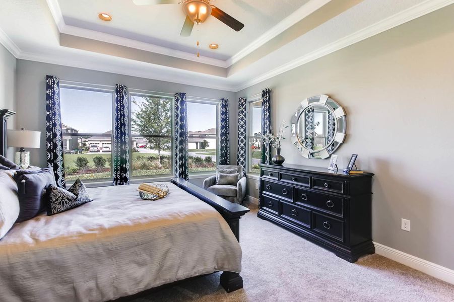 Furnished interior in a model home at Waterleigh in Winter Garden (Image 45).