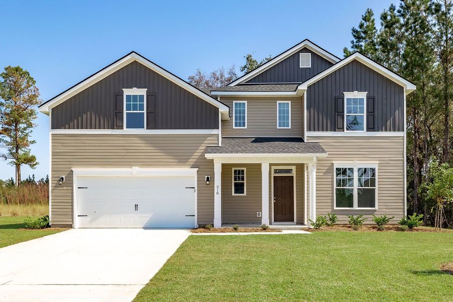 Front exterior of a home in the Covington Pointe community, located in Brunswick, GA (Image 12). Front exterior of a home in the Covington Pointe community, located in Brunswick, GA (Image 12).