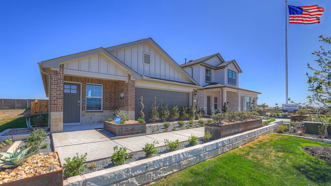 Front exterior of a home in the Whisper South community, located in San Marcos, TX (Image 3).