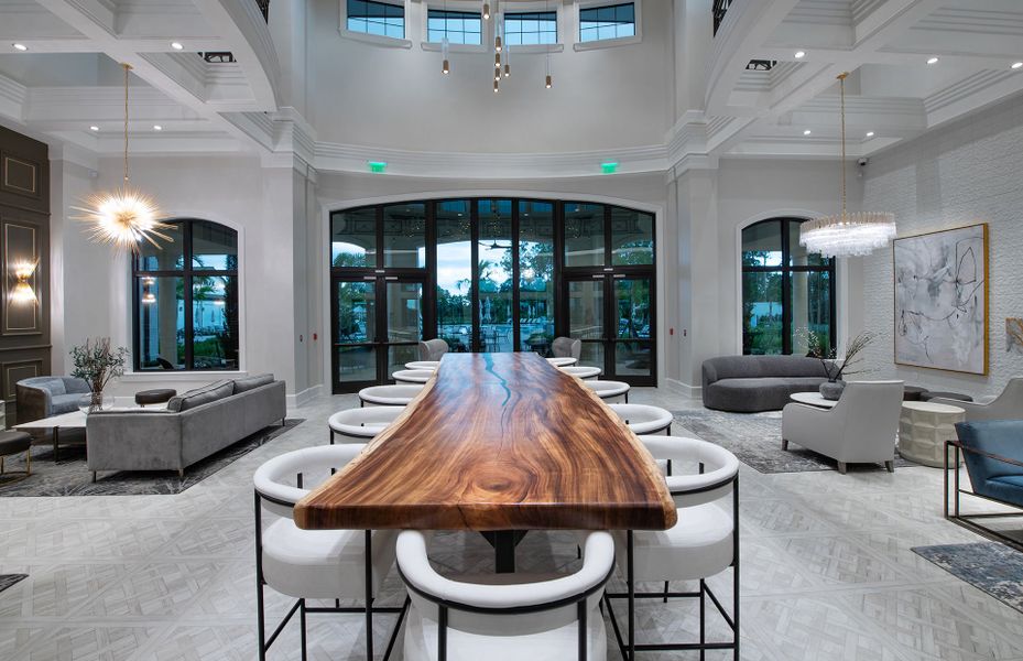 Resort-style amenities with modern homes for sale in Naples, FL