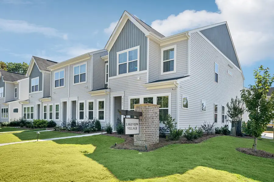 Front exterior of a home in the Lakeview Village community, located in Charlotte, NC (Image 1).