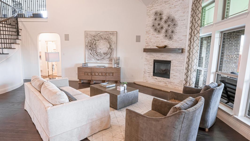 Furnished interior in a model home at Marine Creek Ranch in Fort Worth (Image 6).