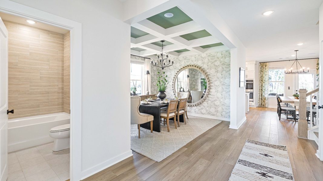 Furnished interior in a model home at Riley Farms in Rockvale (Image 25).