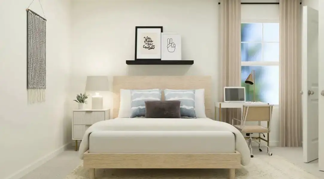 Furnished interior in a model home at Wesley Downs in Durham (Image 13). Furnished interior in a model home at Wesley Downs in Durham (Image 13).