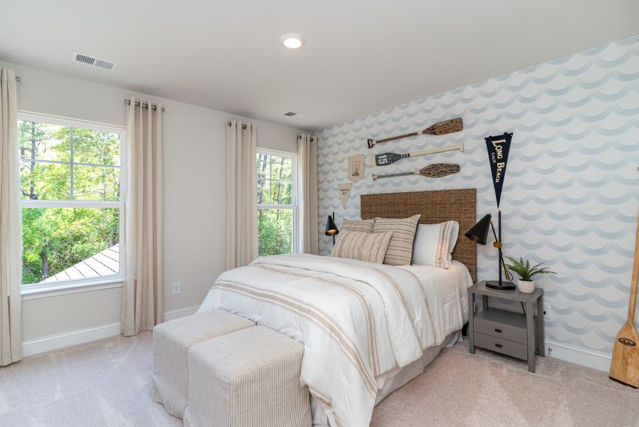 Furnished interior in a model home at Waterbridge in Myrtle Beach (Image 80).