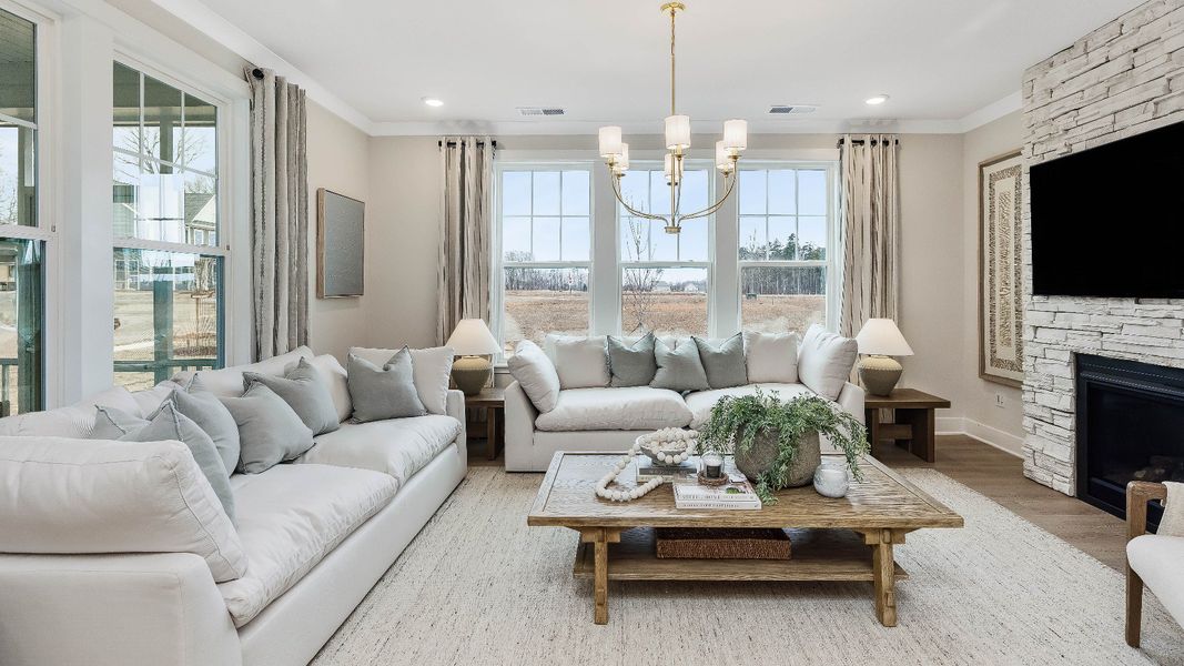 Furnished interior in a model home at Brio in Knightdale (Image 7).