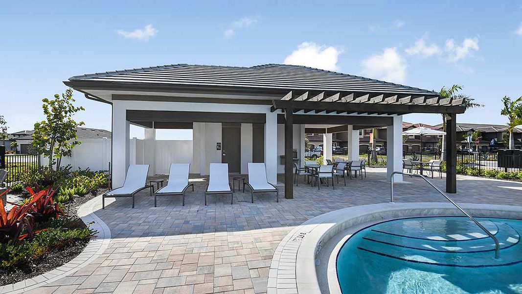 Front exterior of a home in the Esplanade by the Islands community, located in Naples, FL (Image 10).
