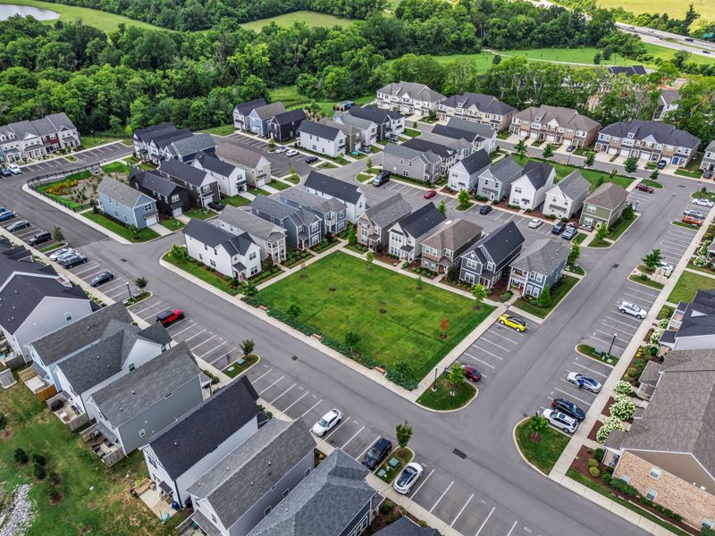 Aerial view of the Oxford Station community in Gallatin, TN, showing layout and nearby surroundings (Image 15).