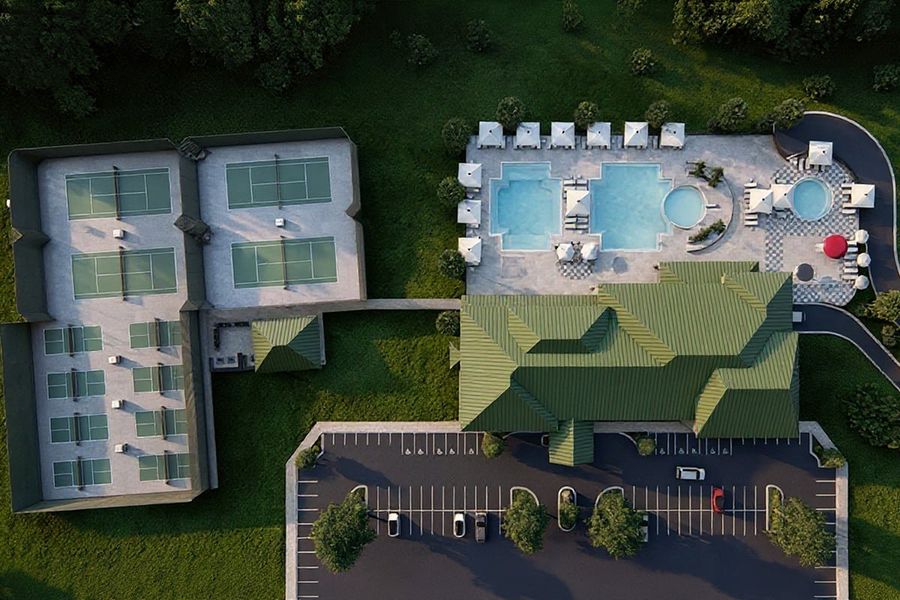 The Lookout, a planned state-of-the-art fitness center with four pools, sports courts, convenient childcare, rejuvenating spa treatments and a café