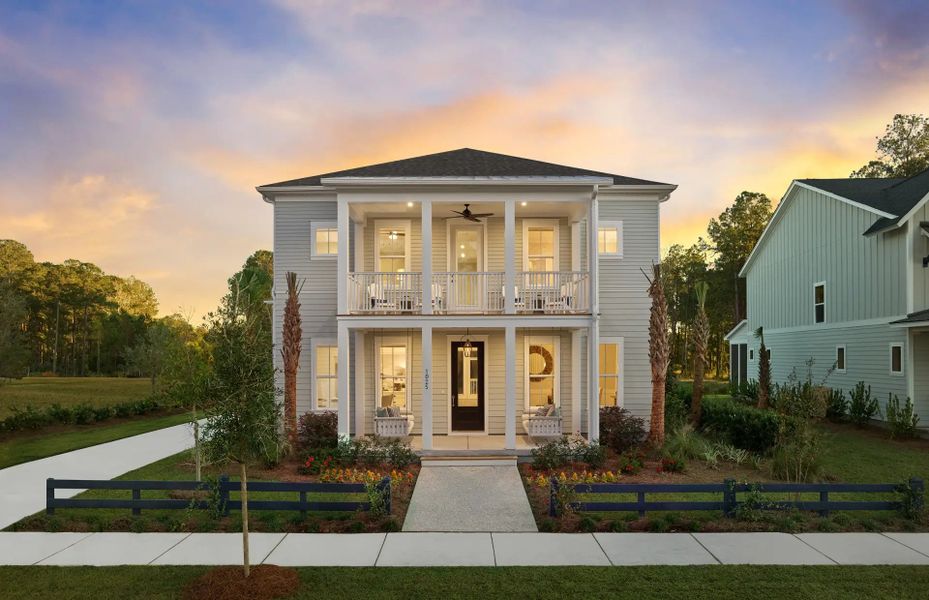 Street view of homes within the Point Hope master-planned community in Charleston, SC (Image 11).