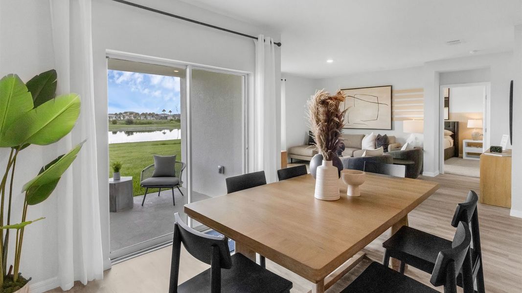 Furnished interior in a model home at Summerlin at Hawthorne Ranch in Lakeland (Image 7).