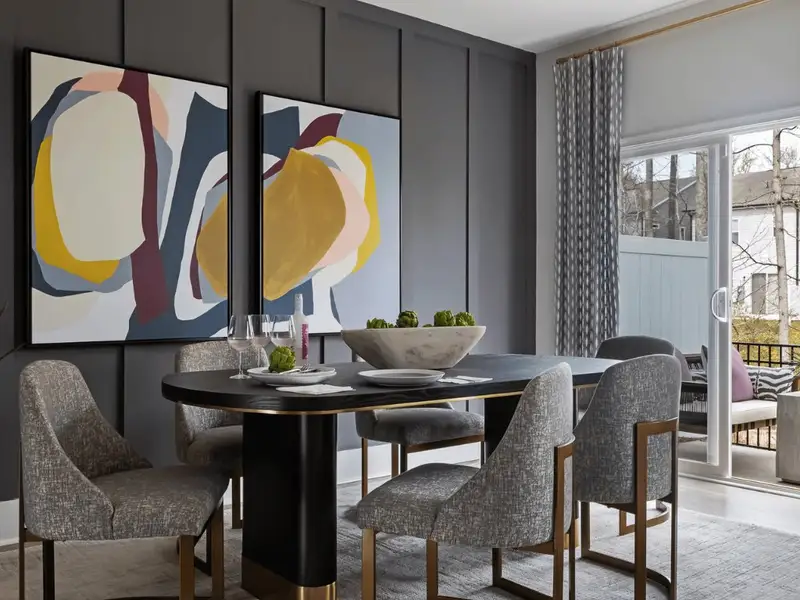 Furnished interior in a model home at Amplitude in Charlotte (Image 4). Furnished interior in a model home at Amplitude in Charlotte (Image 4).