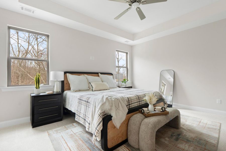 Furnished interior in a model home at Hamilton on Hunter West in Ooltewah (Image 8).