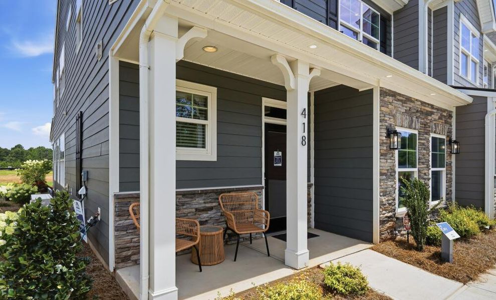Exterior details of a home in Blythe Mill Townhomes, Waxhaw (Image 4). Exterior details of a home in Blythe Mill Townhomes, Waxhaw (Image 4).