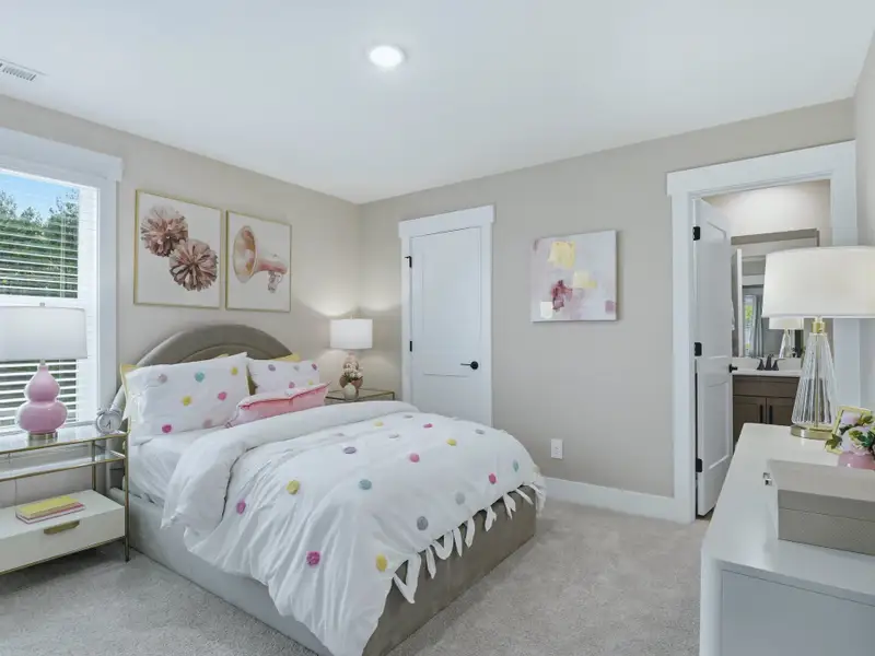 Furnished interior in a model home at Barrow Meadows in Zebulon (Image 18).