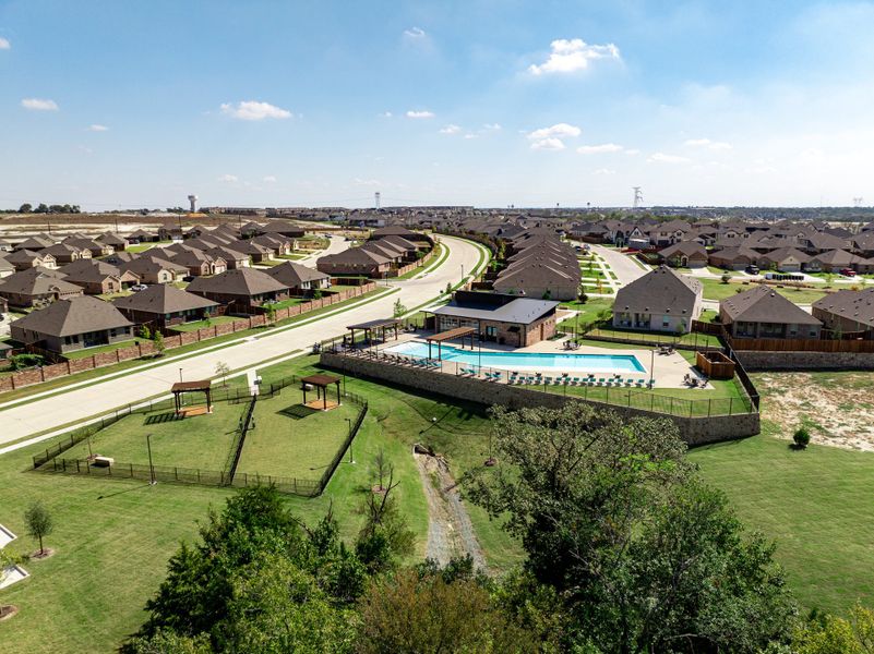 Aerial view of the The Villages of Hurricane Creek community in Anna, TX, showing layout and nearby surroundings (Image 10). Aerial view of the The Villages of Hurricane Creek community in Anna, TX, showing layout and nearby surroundings (Image 10).