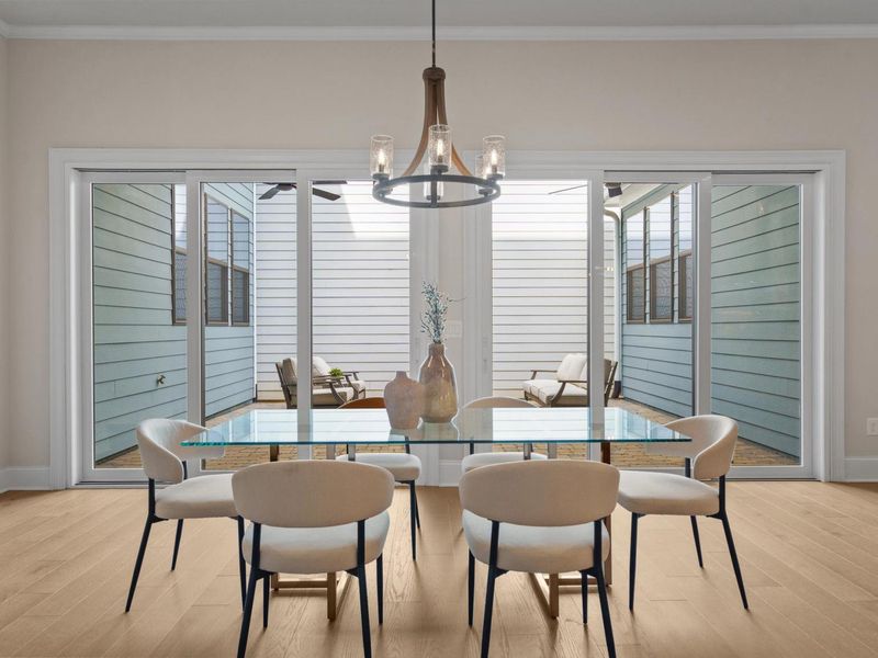 Furnished interior in a model home at The Village at Towne Lake in Woodstock (Image 10).