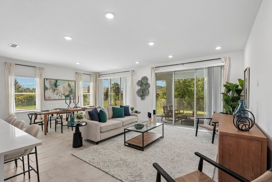 Furnished interior in a model home at Port Charlotte Signature in Port Charlotte (Image 6).