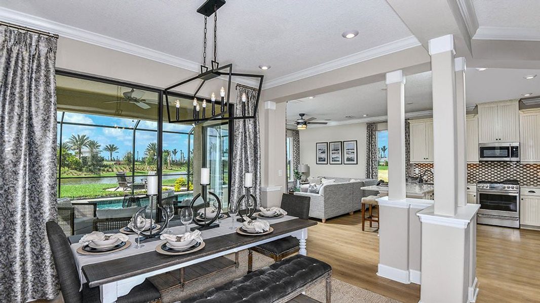 Furnished interior in a model home at Palmero in Nokomis (Image 27). Furnished interior in a model home at Palmero in Nokomis (Image 27).