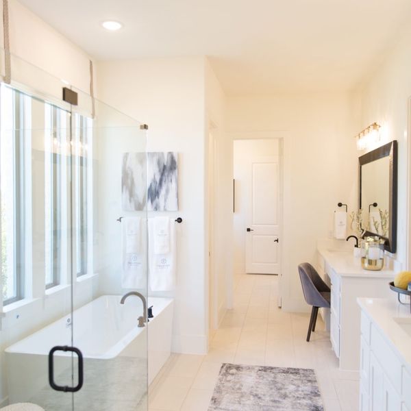 Furnished interior in a model home at The Parks at Wilson Creek in Celina (Image 6).