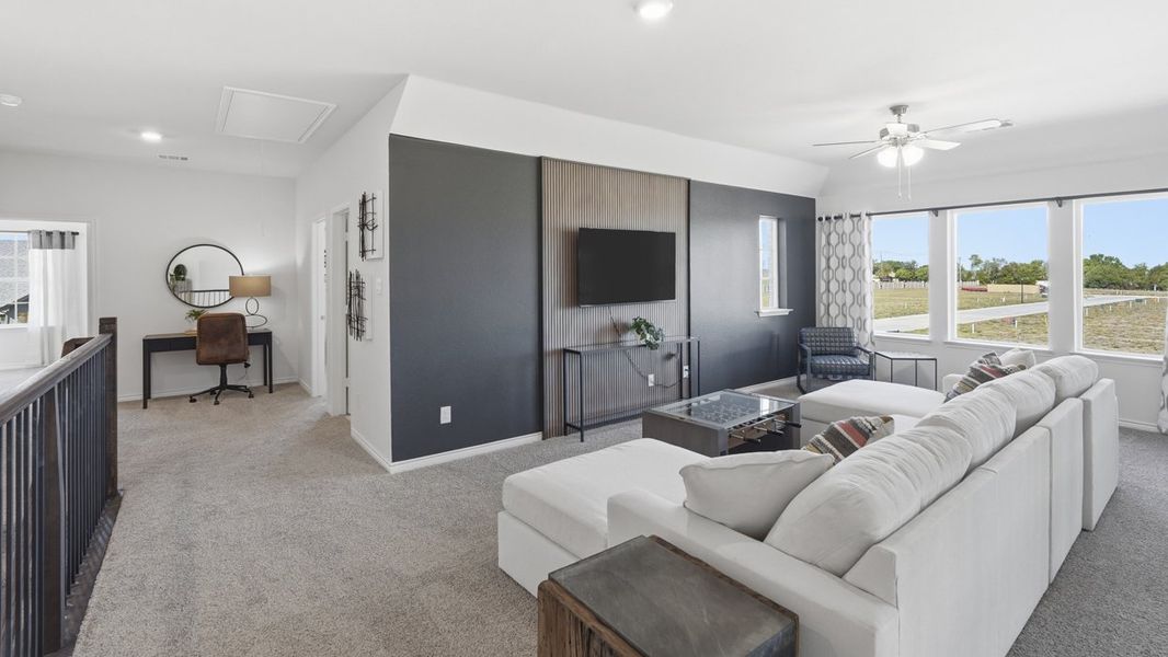 Furnished interior in a model home at Morning Ridge in Princeton (Image 41).