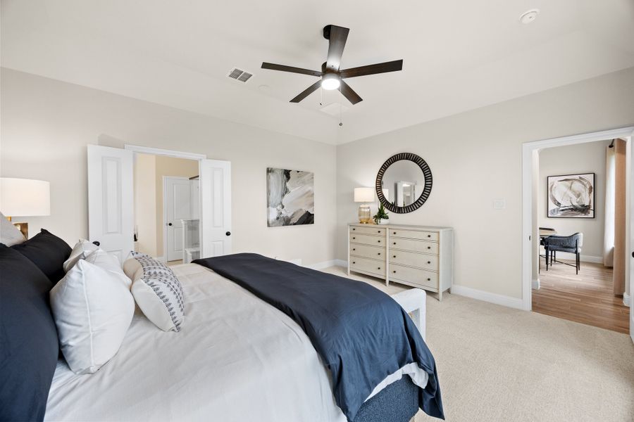 Furnished interior in a model home at Mockingbird Hills - Signature Series in Joshua (Image 19).