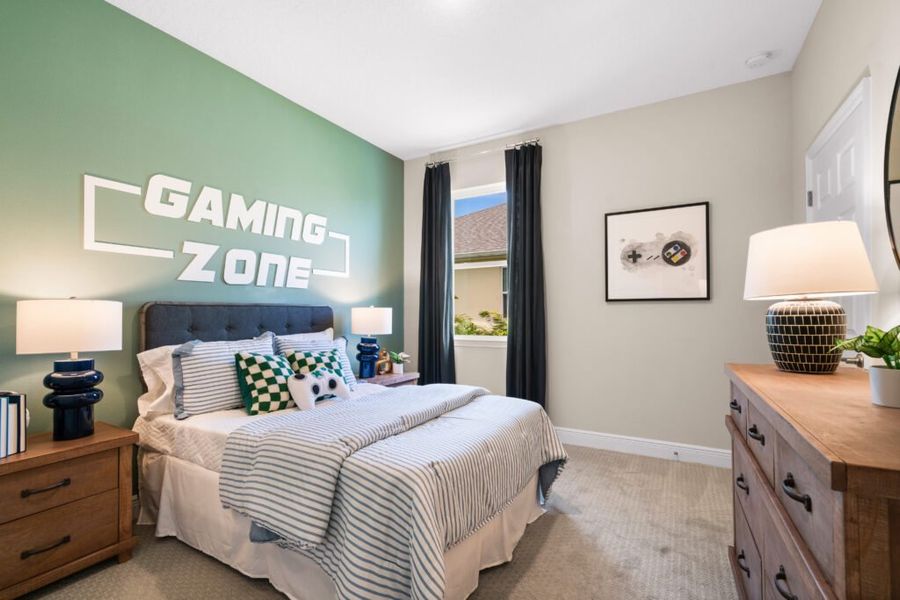 Furnished interior in a model home at The Lakes at St. Sebastian Preserve in Sebastian (Image 26).