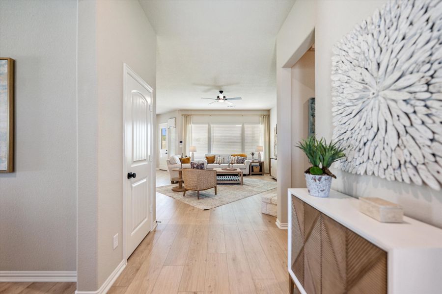 Furnished interior in a model home at Hillview Addition in Decatur (Image 4).
