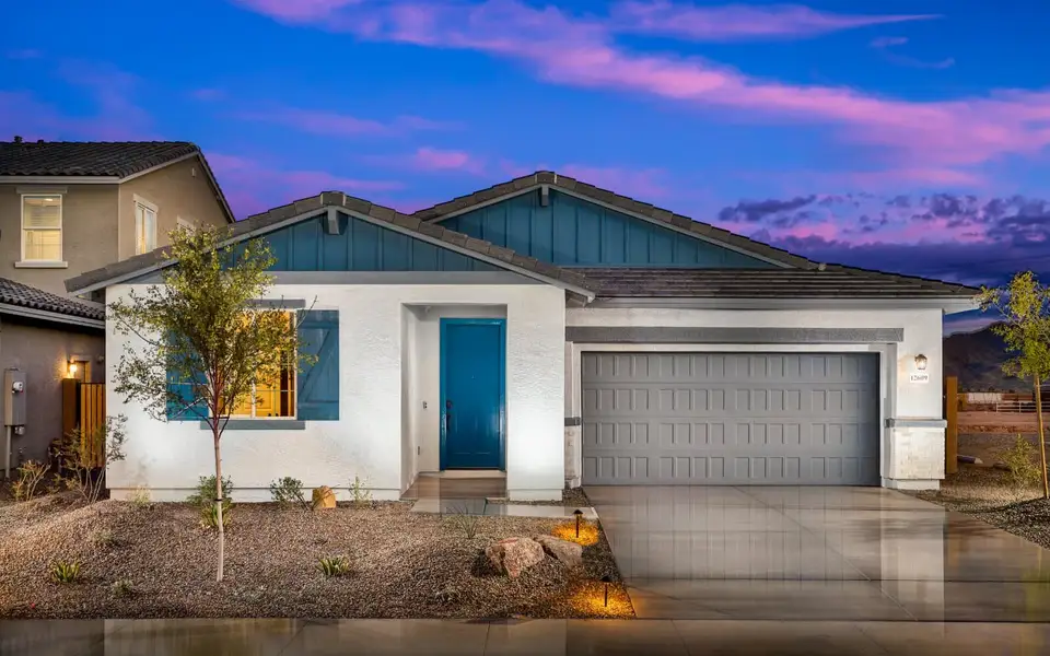 Front exterior of a home in the Highland Ridge at Alamar community, located in Avondale, AZ (Image 4).