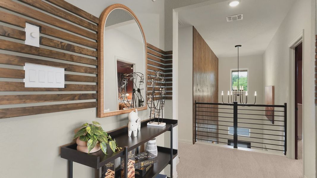 Furnished interior in a model home at Piedmont in San Antonio (Image 49).