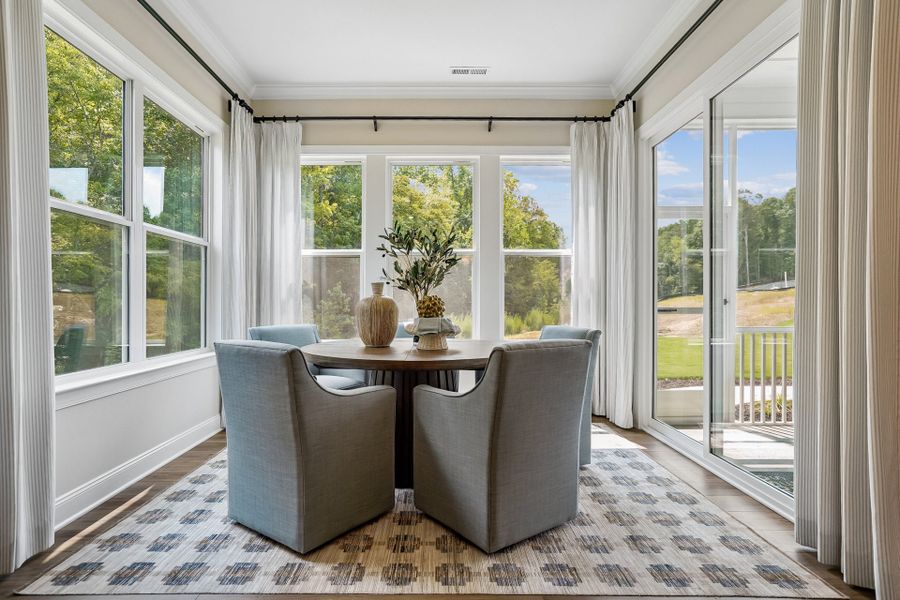 Furnished interior in a model home at Blue Run in Raleigh (Image 41).