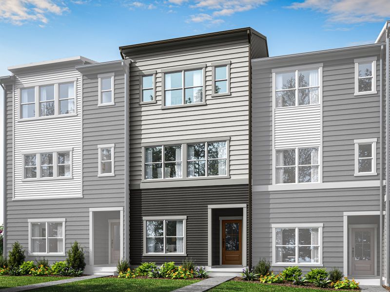 Front exterior of a home in the Context at Oakhurst community, located in Charlotte, NC (Image 2).
