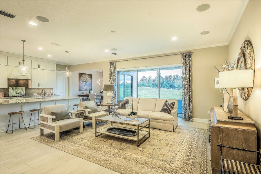 Furnished interior in a model home at Coral Ridge at Nocatee in Ponte Vedra (Image 19).