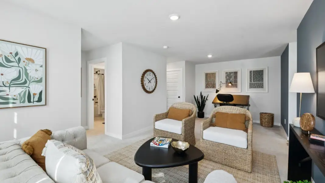 Furnished interior in a model home at Walnut Ridge in Lebanon (Image 37).
