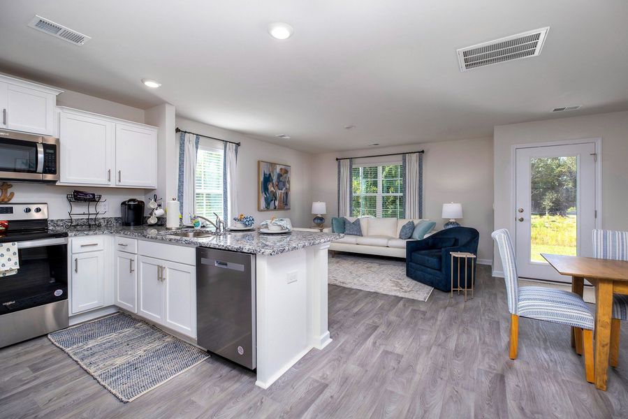 Furnished interior in a model home at Wall Street in Sumter (Image 8).