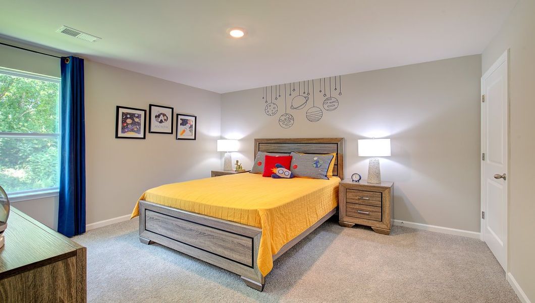 Furnished interior in a model home at Rydele Heights in Weaverville (Image 10).