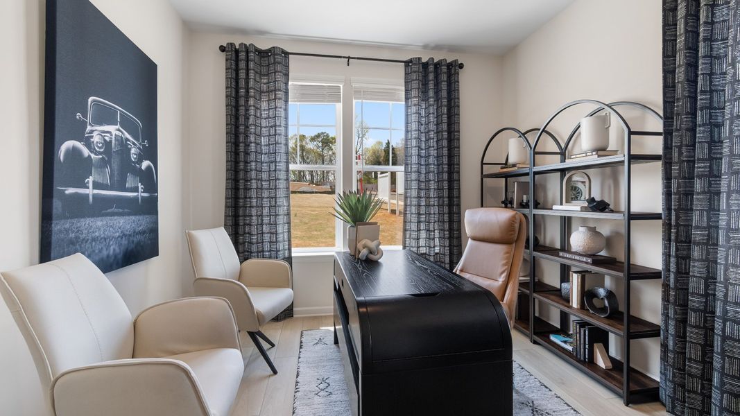 Furnished interior in a model home at Daybreak in Newnan (Image 5).
