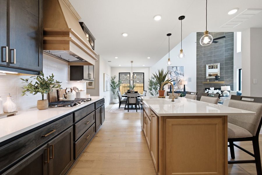 Furnished interior in a model home at Grand Magnolia in Waller (Image 28).