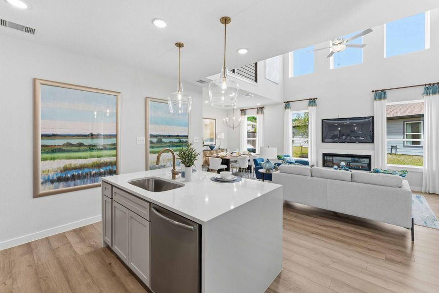 Furnished interior in a model home at Cielo in Cut and Shoot (Image 8).