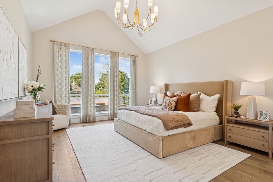 Plan 1640 Main Bedroom - Bella Casa Model Photo Plan 1640 Main Bedroom - Bella Casa Model Photo