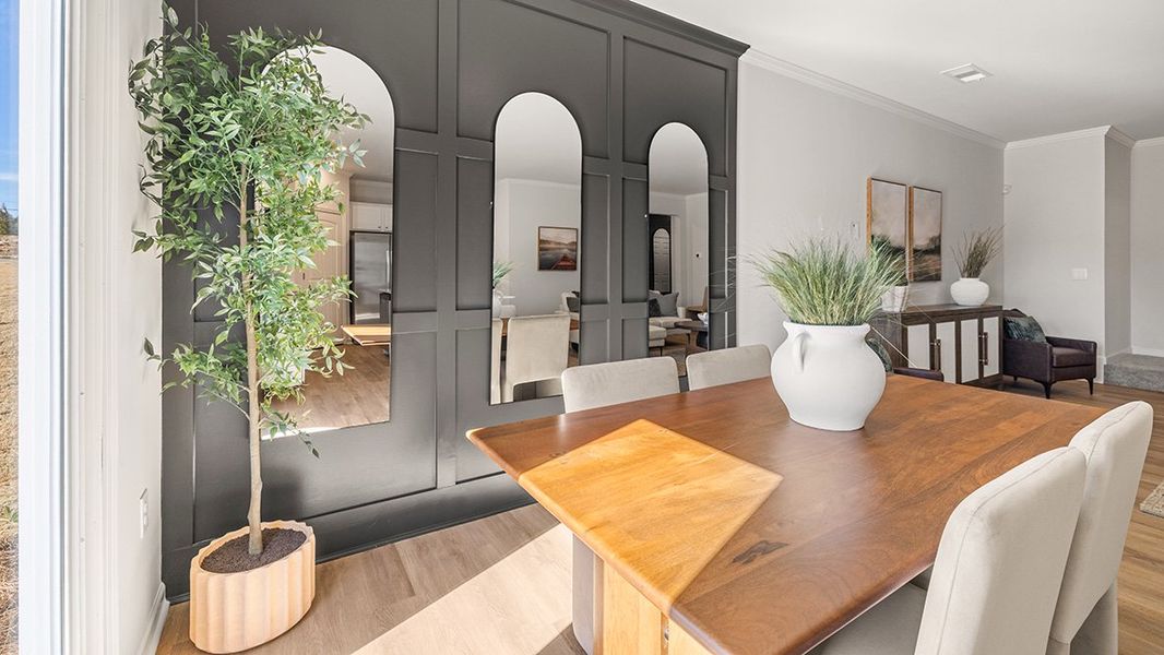 Furnished interior in a model home at Harvest Park in Decatur (Image 5).