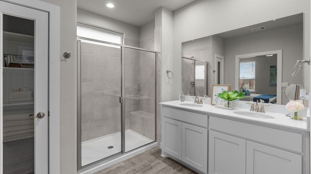 Furnished interior in a model home at Northwest Passage in Midland (Image 9). Furnished interior in a model home at Northwest Passage in Midland (Image 9).